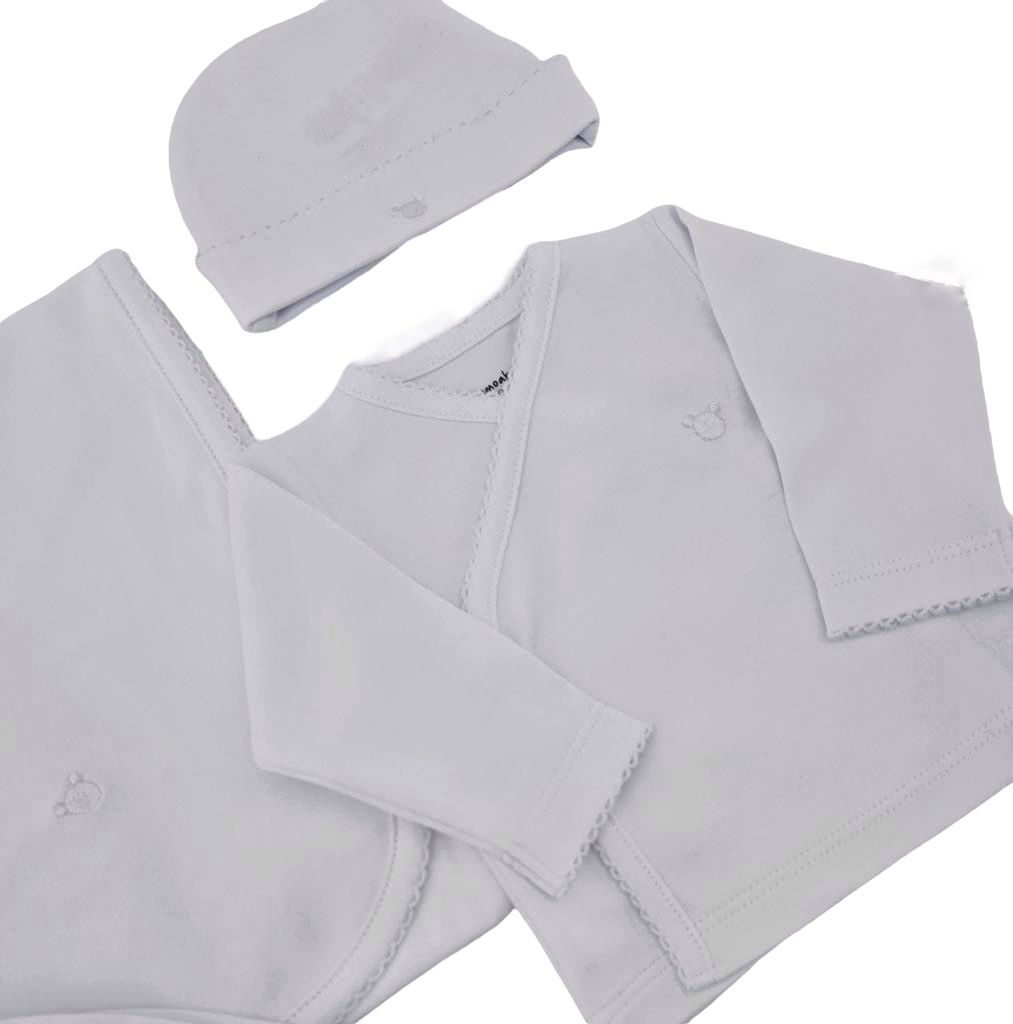 Logo Pima Cotton Set X4, White