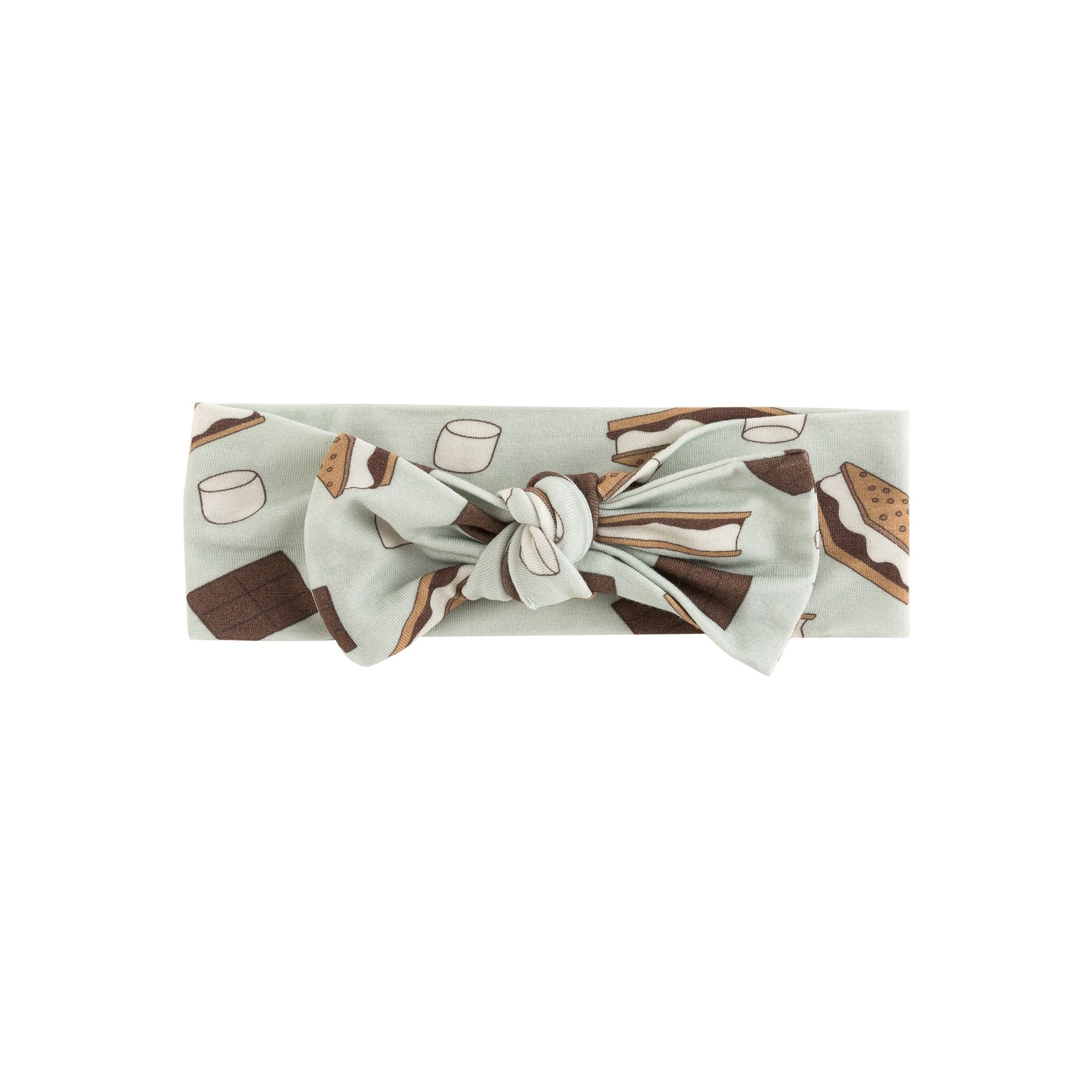 S'more To Love (bow Headband) - Blue