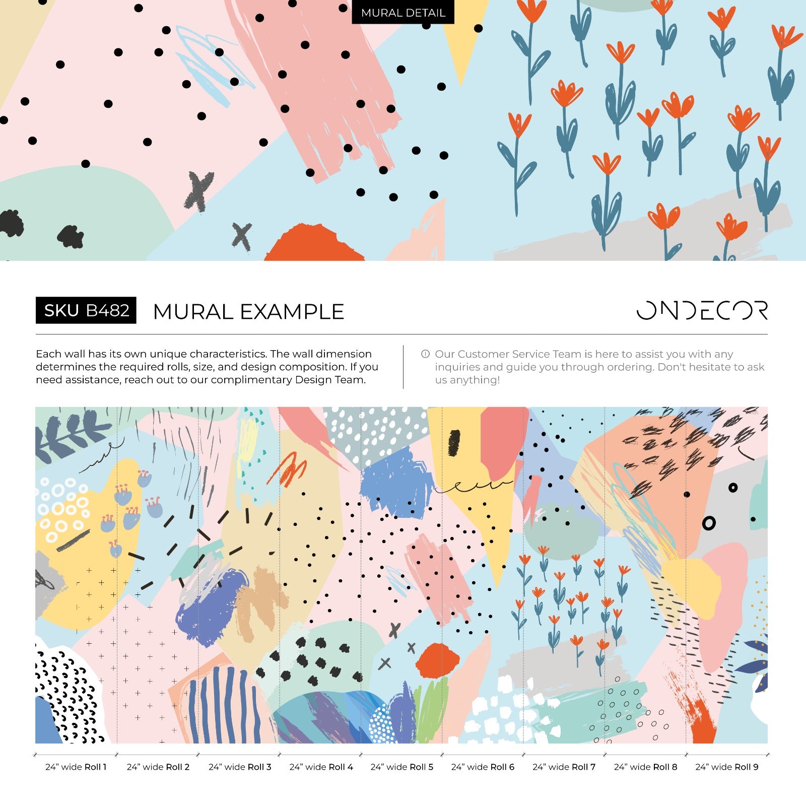 Abstract Wallpaper With A Collage Of Playful Shapes In Pink, Blue, And Yellow - As1-b482