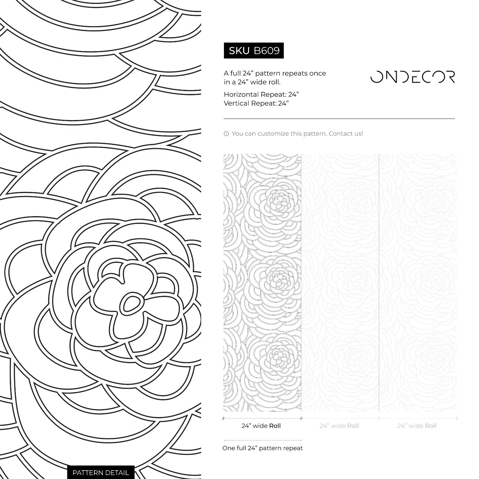 Geometric Wallpaper With Overlapping Arches In Green, Orange, And Beige - B609