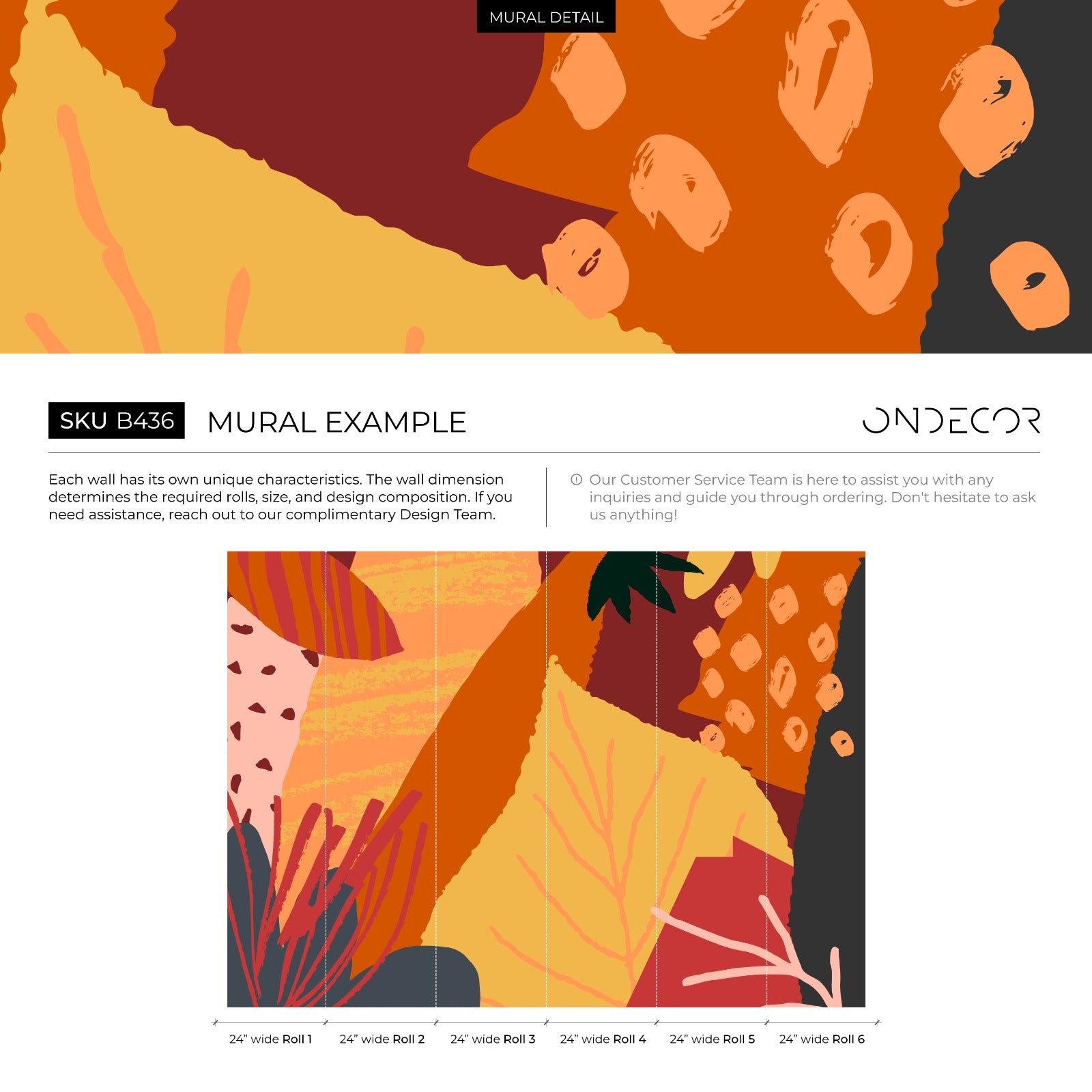 Abstract Wallpaper With Overlapping Autumnal Shapes In Orange, Yellow, And Red - B436