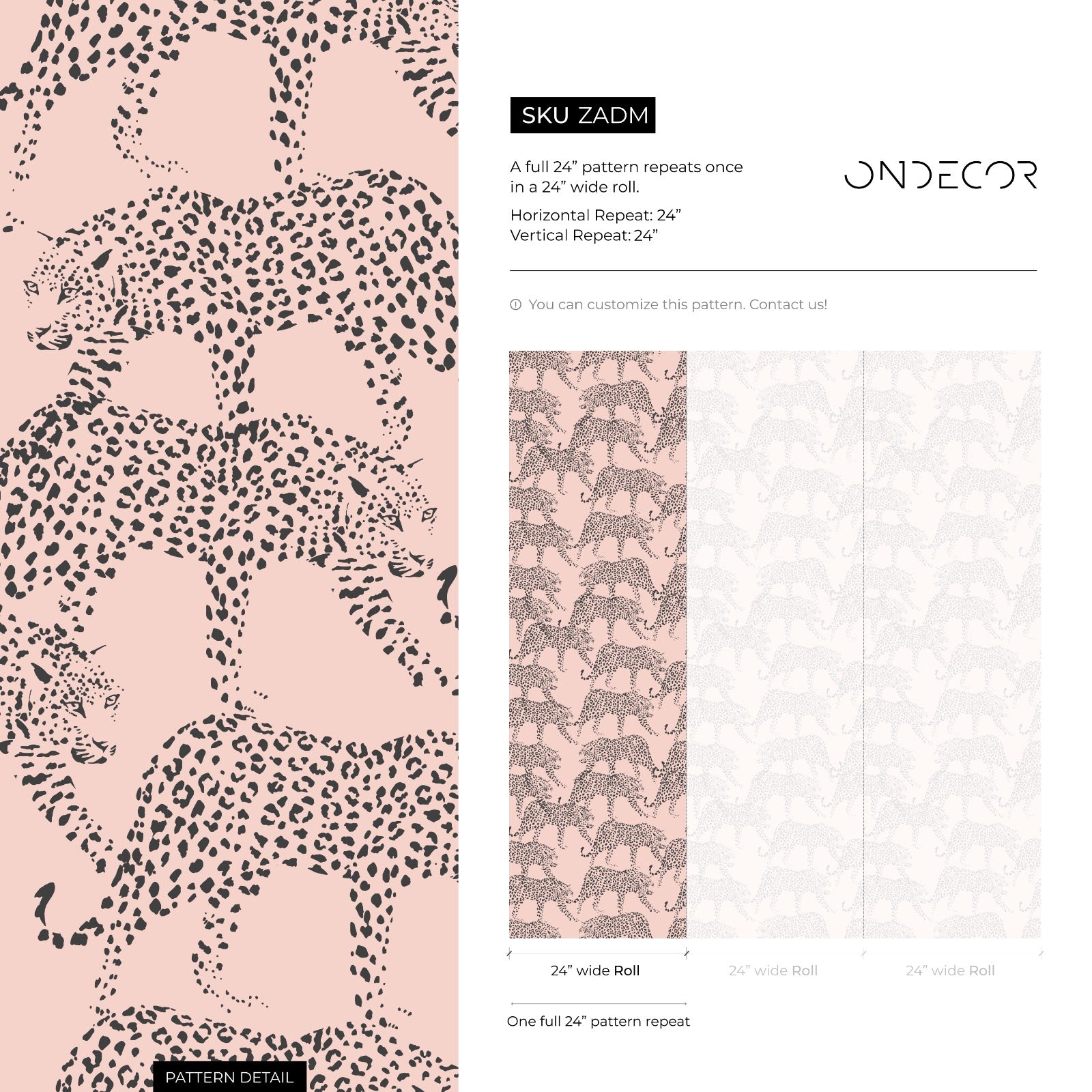 Animal Print Wallpaper Featuring A Stippled Cheetah Motif In Pink And Black - Zadm