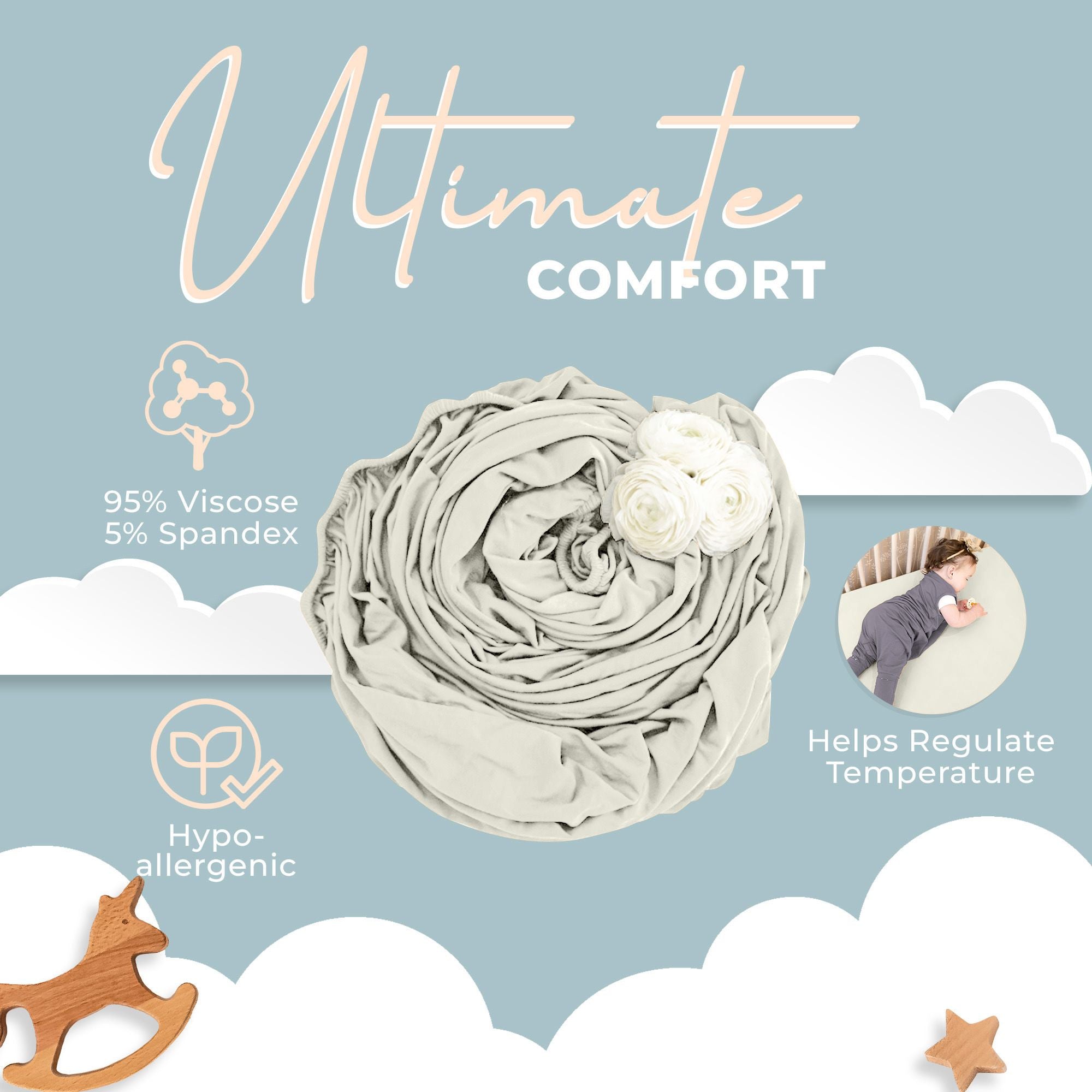 Nyte Nyte Bamboo Fitted Crib Sheet