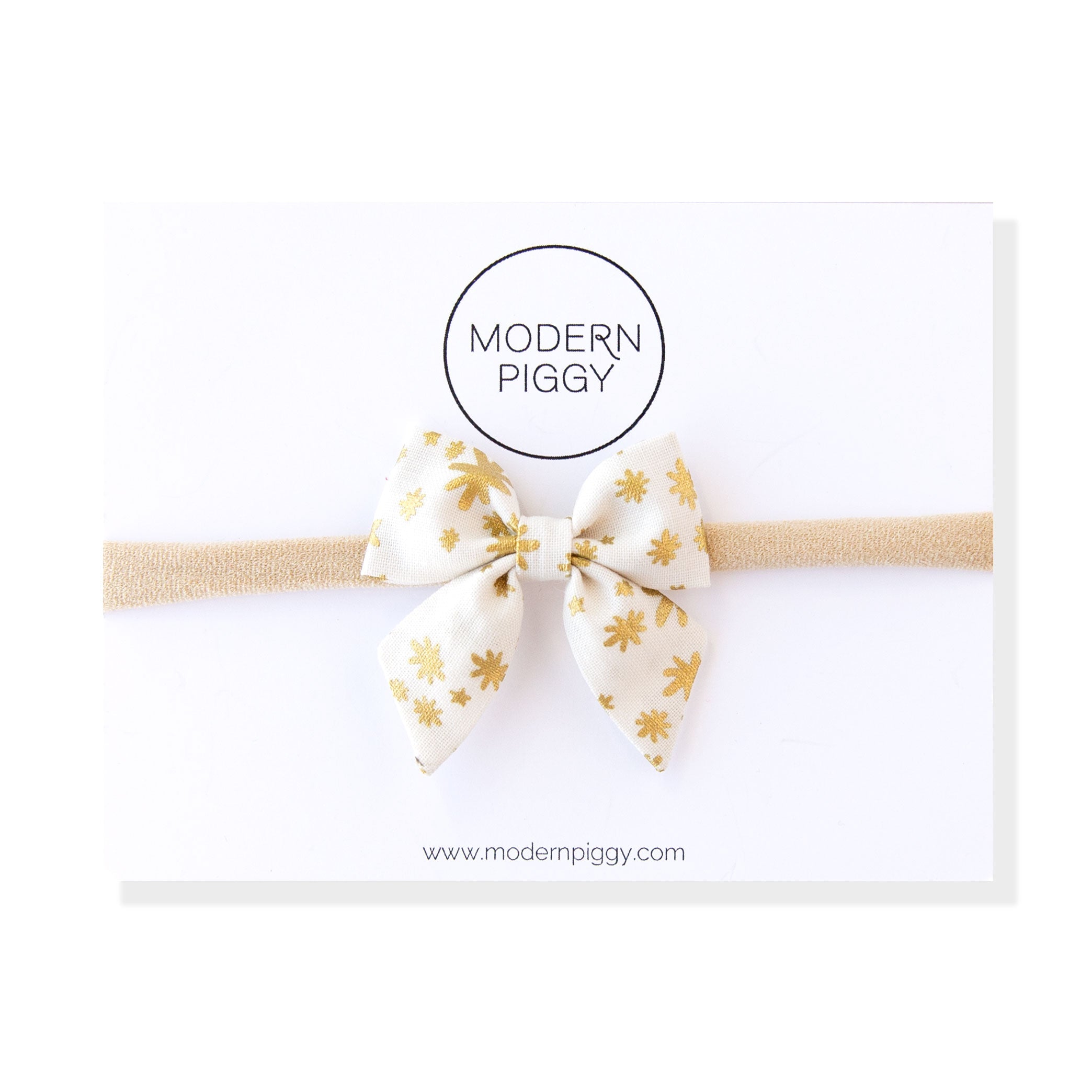 White Christmas | Mini Piggy Bow