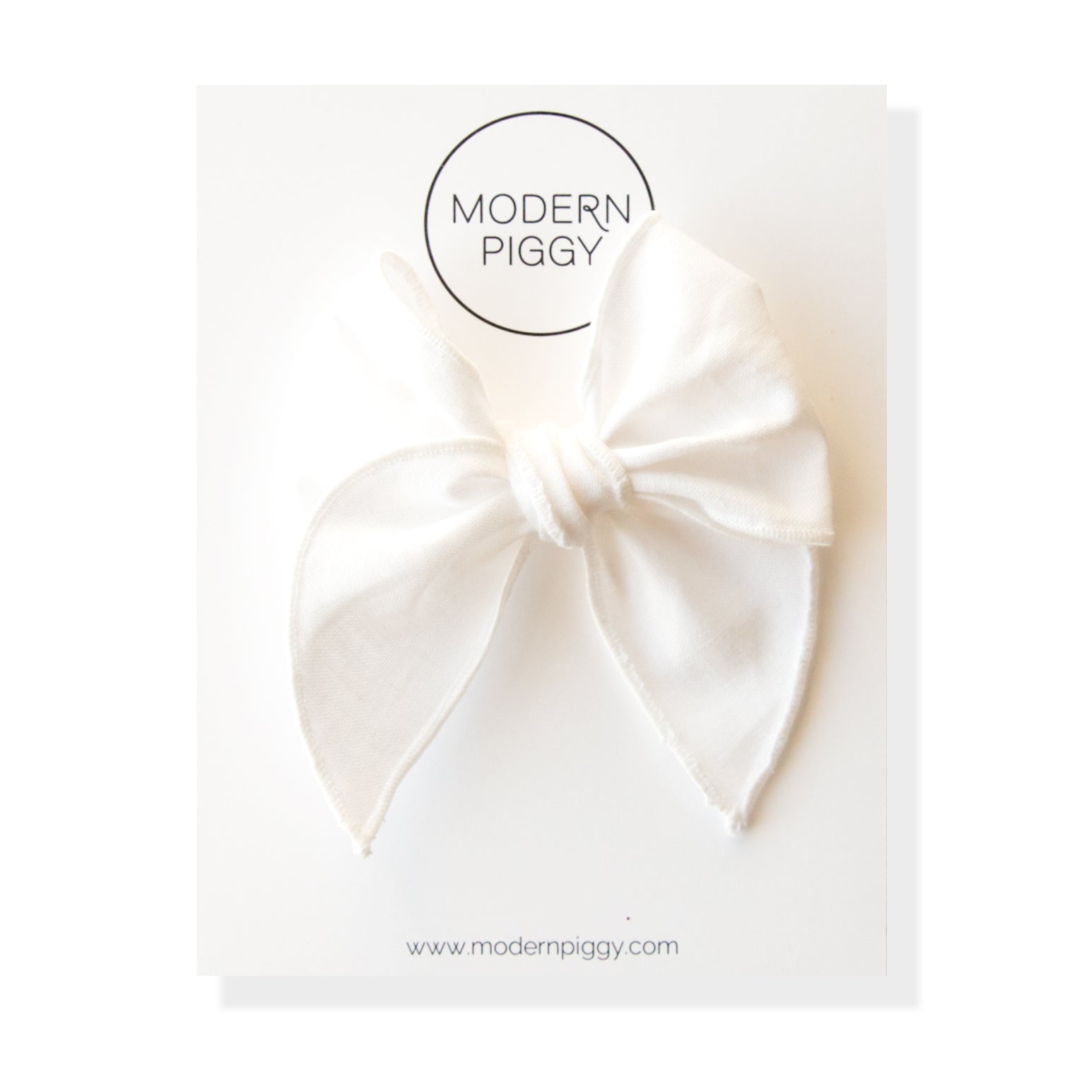 True White | Petite Party Bow