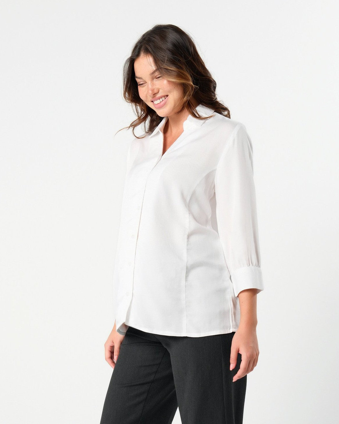 No-gap Maternity Nursing Button Down Shirt (regular & Petite)