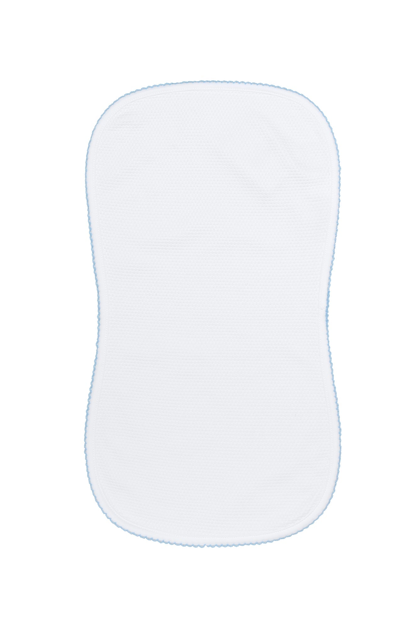 White Bubble Baby Burp Cloth