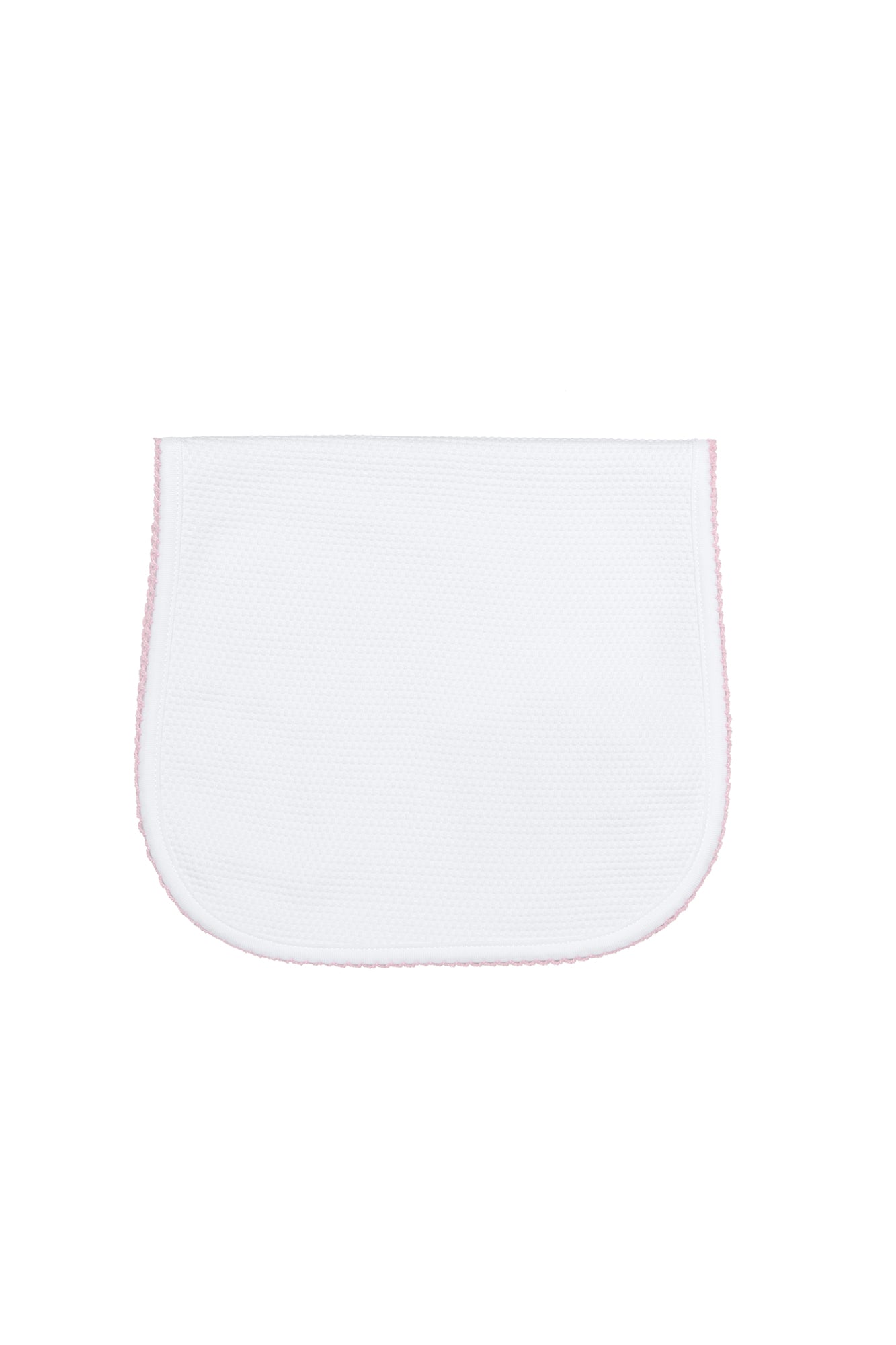 White Bubble Baby Burp Cloth