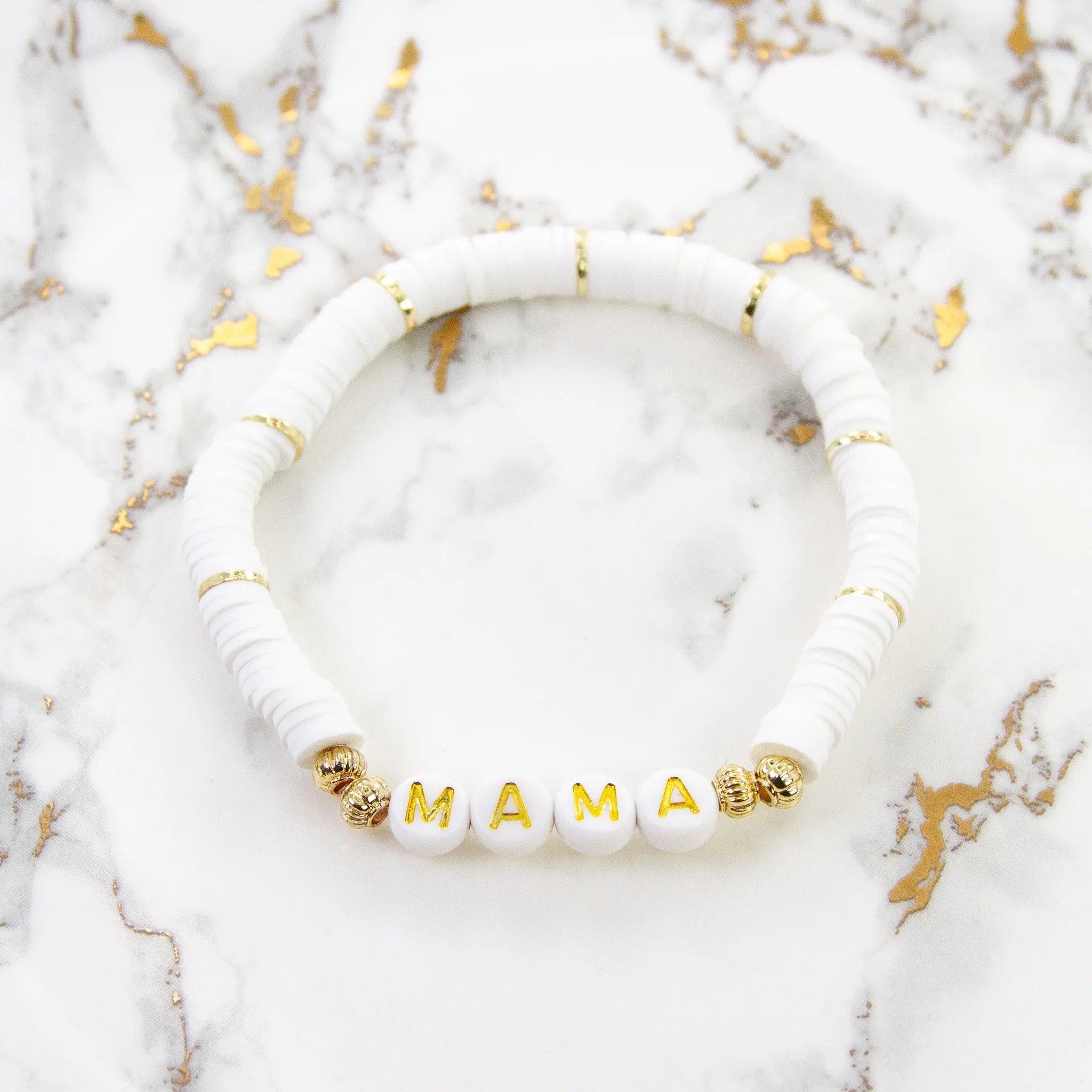Mama Heishi Bracelet By Savvy Bling