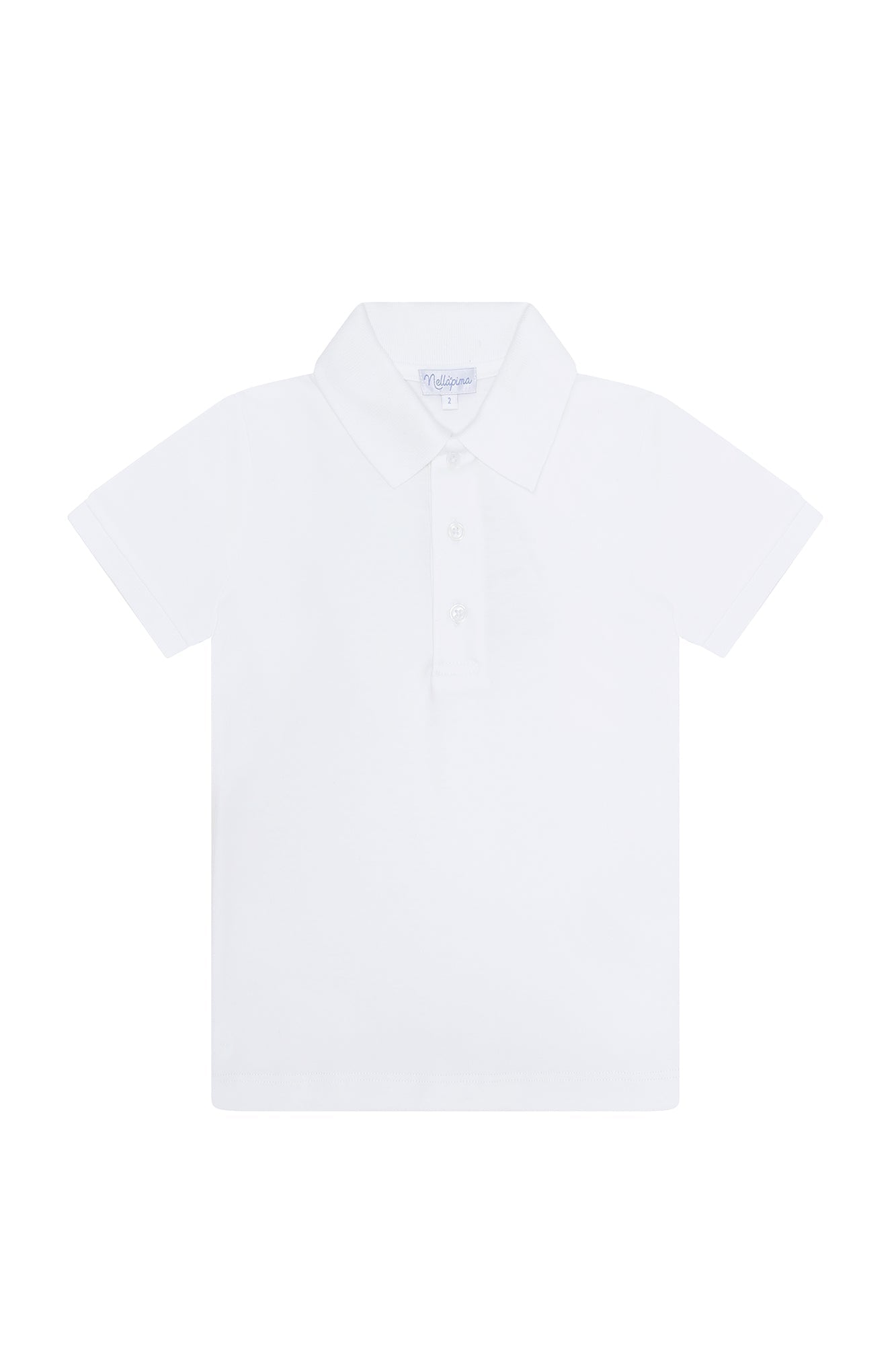 White Pima Cotton Polo Shirt