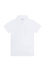 White Pima Cotton Polo Shirt