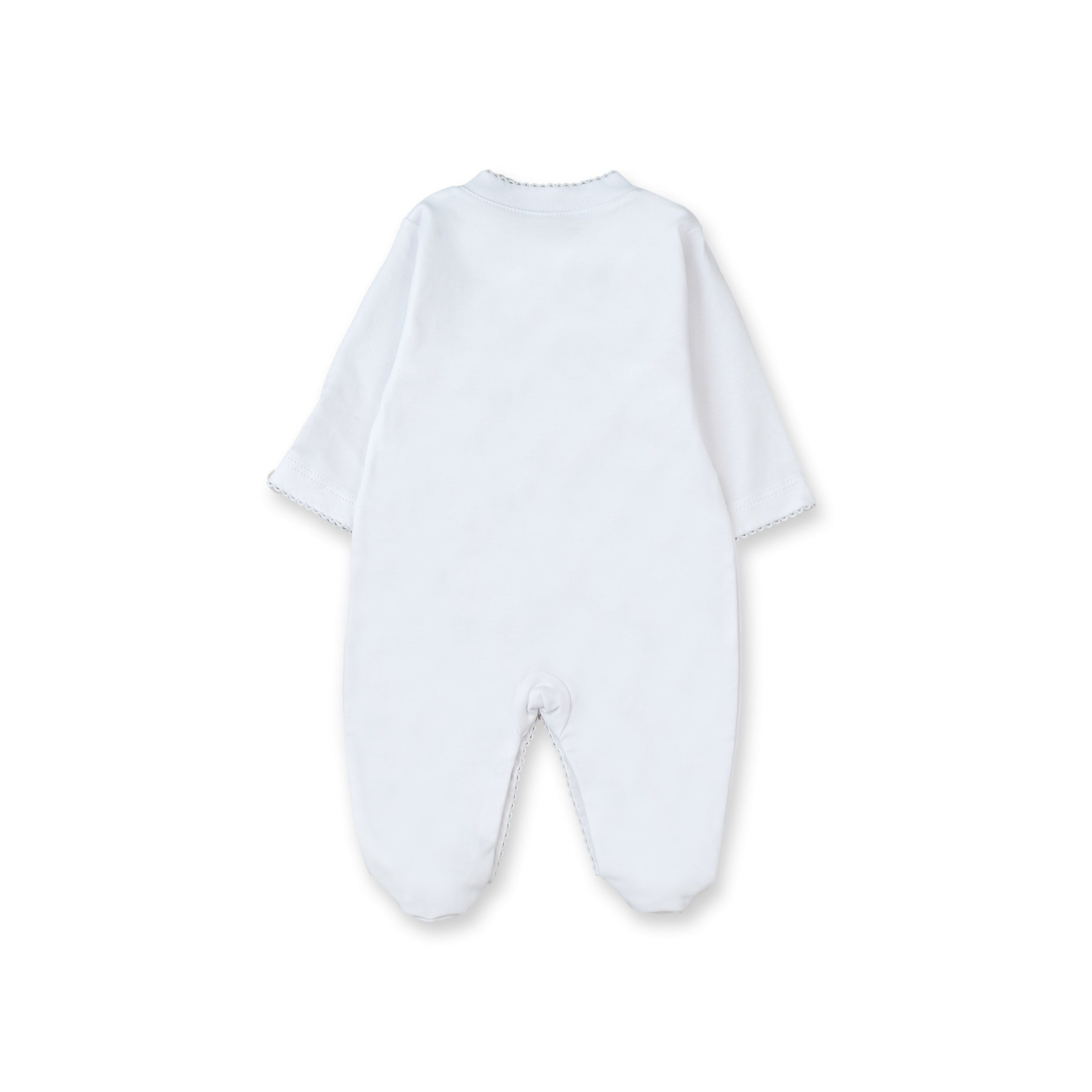 Pima Teddy Footie, White