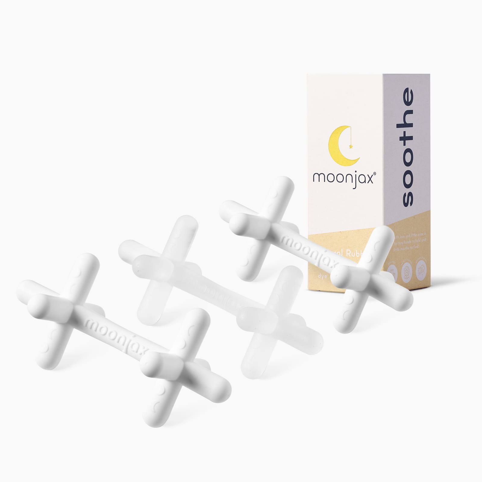 3-pack Mix & Match Patented Moonjax®best  Baby Teether