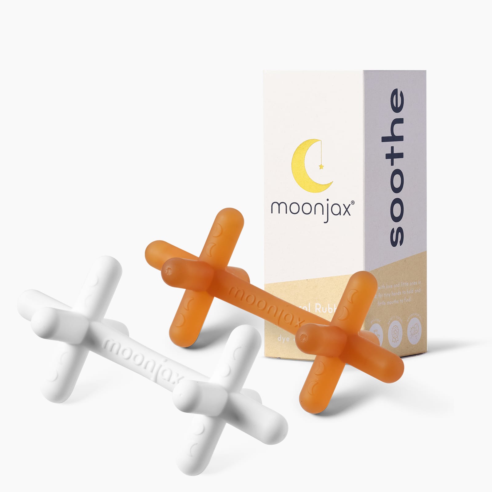 2-pack Mix & Match Patented Moonjax® Best Baby Teethers