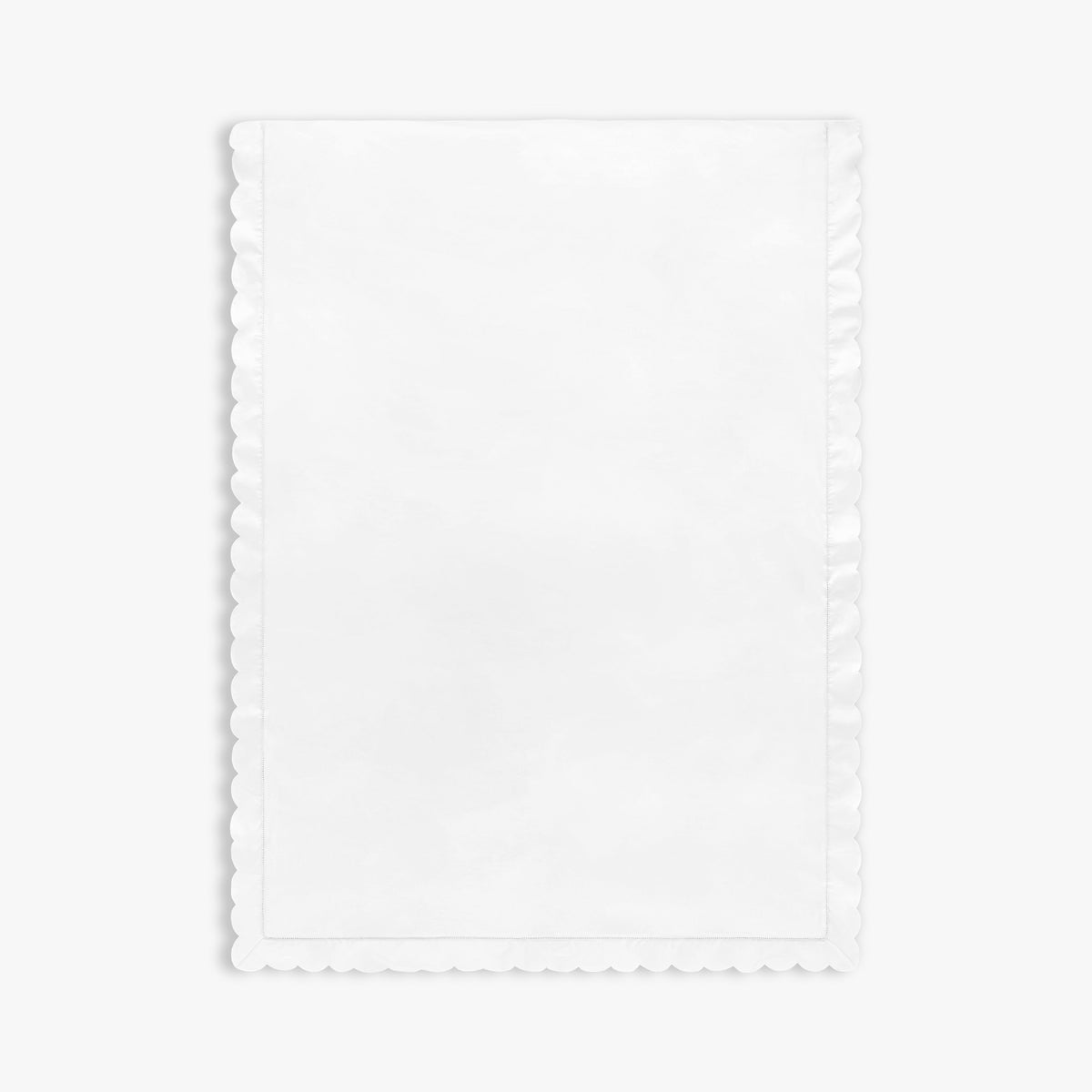 Scalloped Starlight Toddler Duvet - White