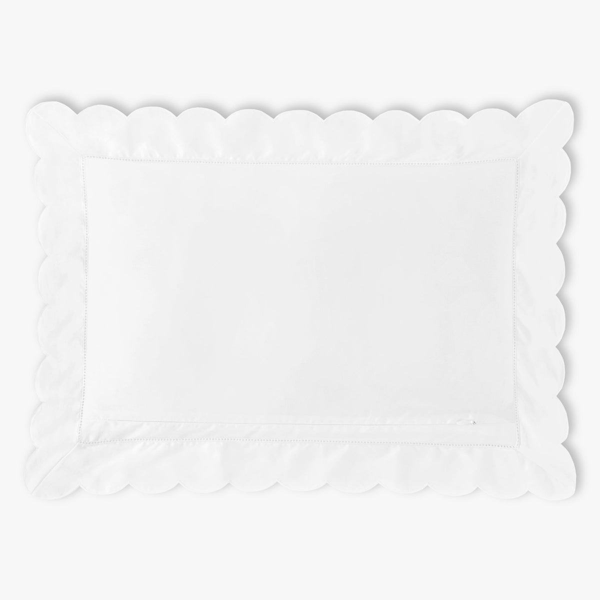 Scalloped Starlight Toddler Pillow - White