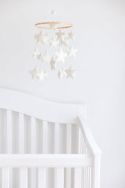 Stars Crib Mobile (white)