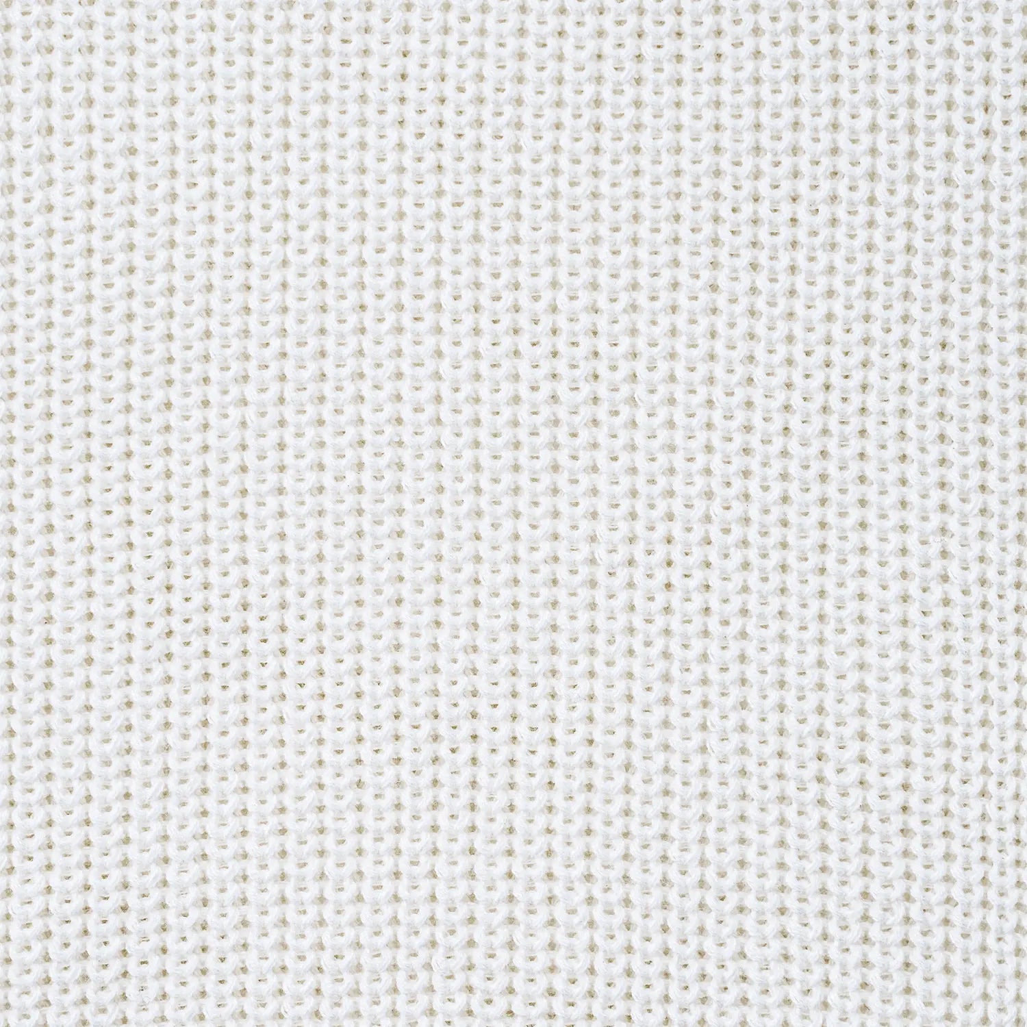Classic Knit Baby Sweater In Timeless White