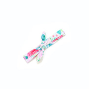White And Pink Floral Swim Headwrap