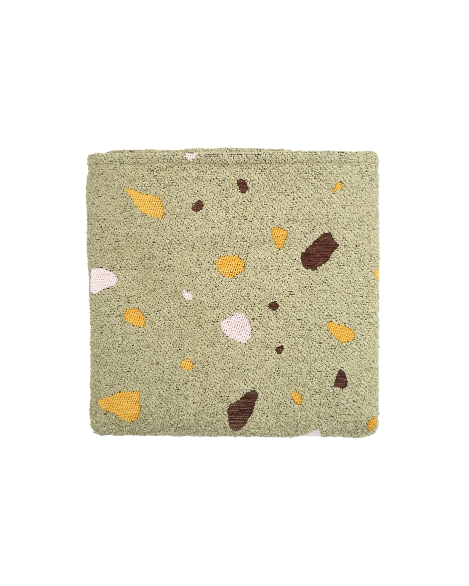 Terrazzo Moss Square Ottoman Extra Cover