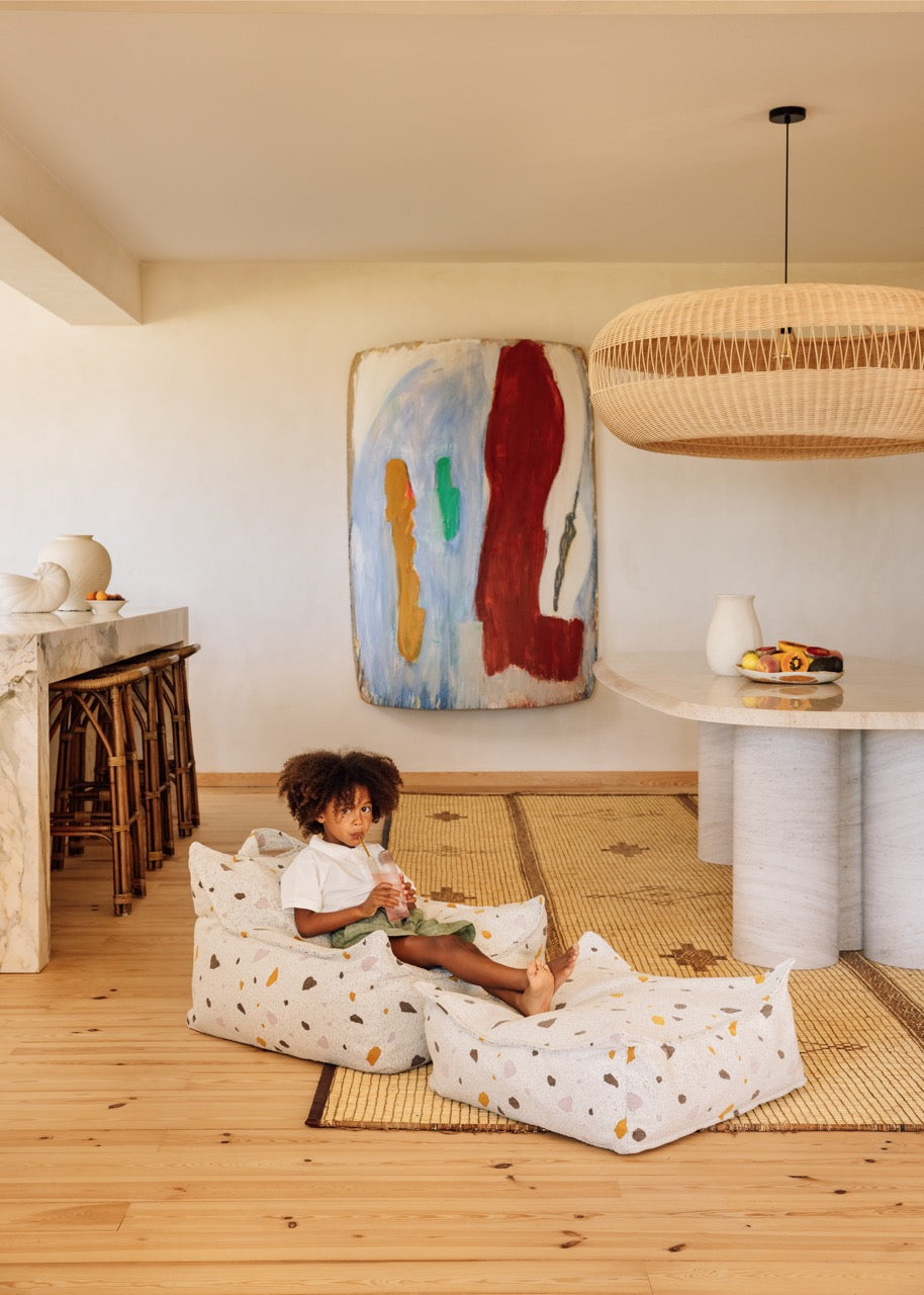 Terrazzo Marble Beanbag Chair