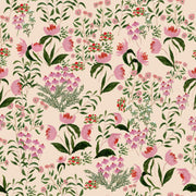 Wild French Garden In Blush Fabric Swatch