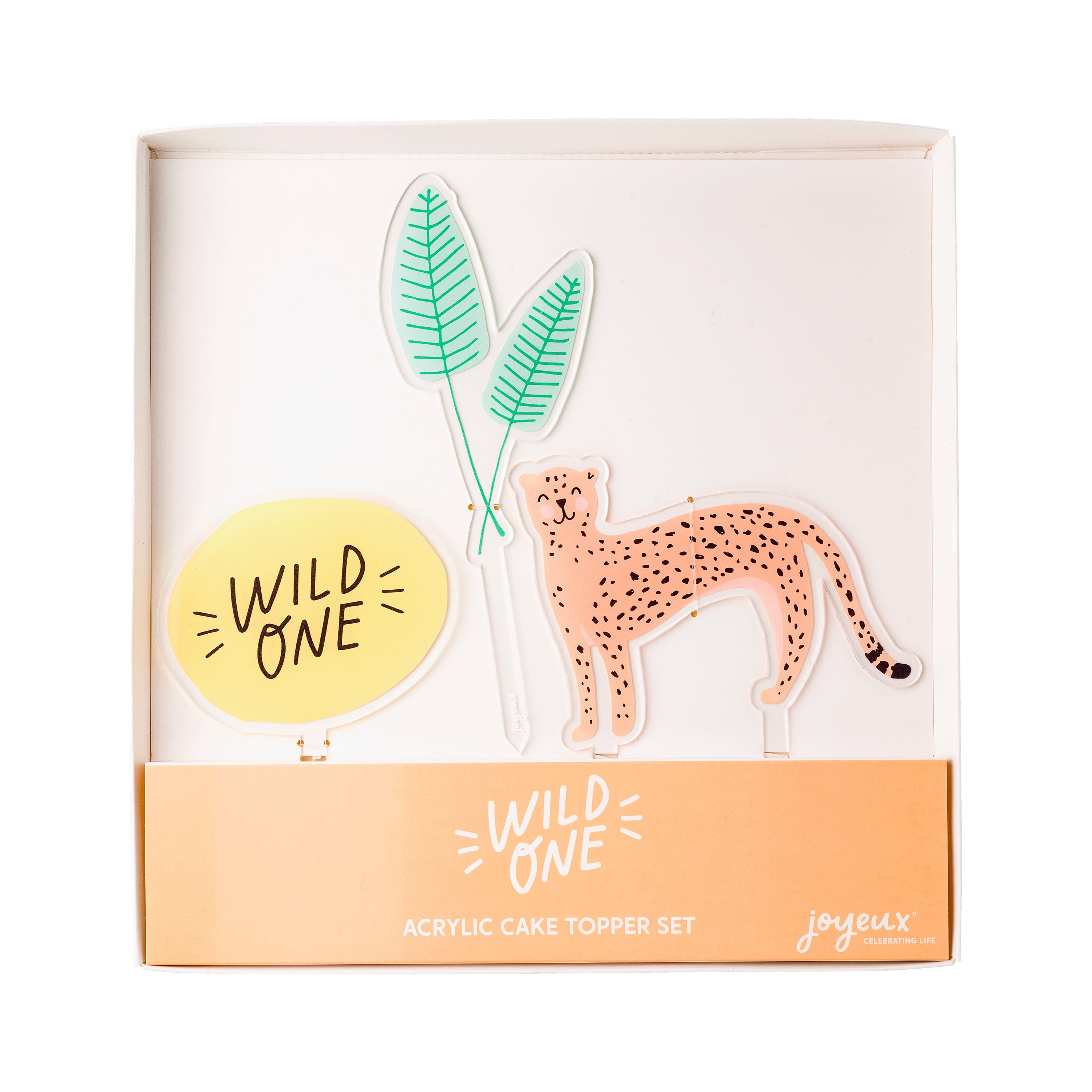 Wild One Acrylic Cake Topper Set