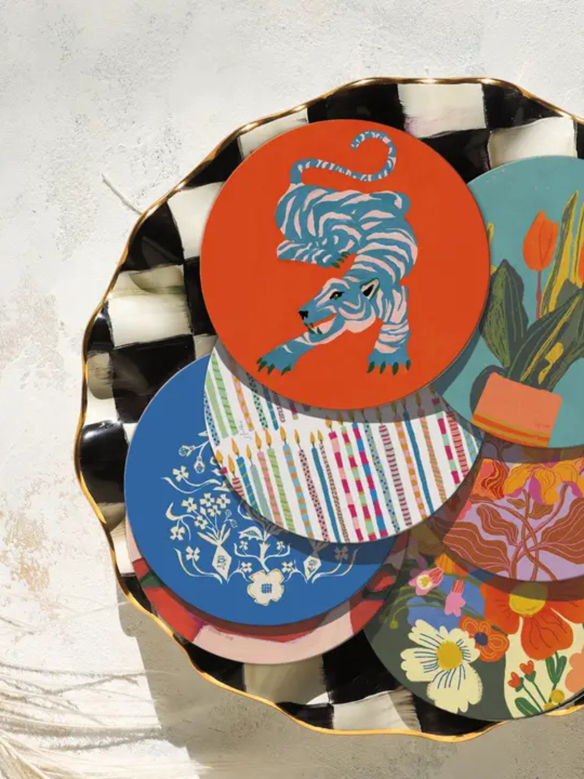 Bouquet Of Coasters - Mix And Match Florals