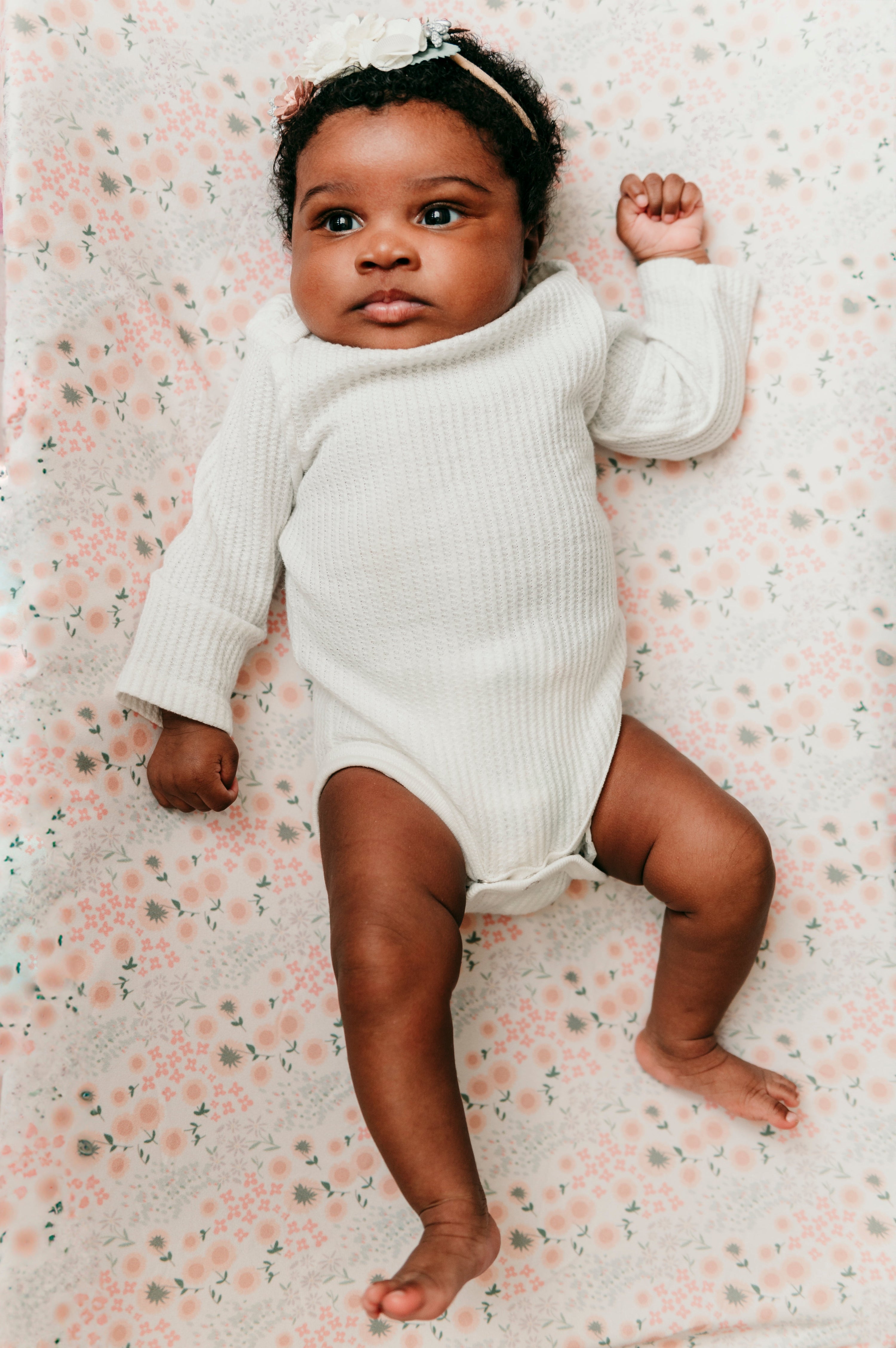 Jersey Knit Polyester Crib Sheet In Wildflower Meadow
