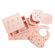 Silicone Mealtime Bundle Wildflower Ripe Peach