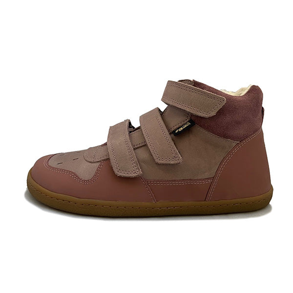 Wilf Kids Velcro Wool-Lined Boot Rose Leather