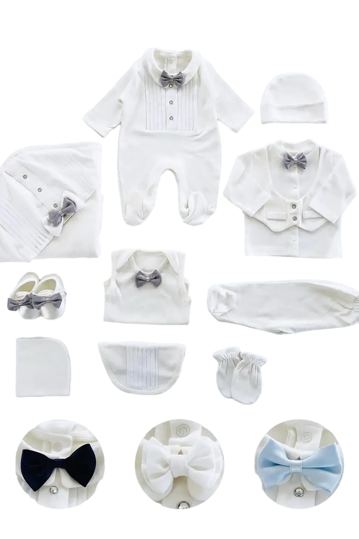 William Newborn White Coming Home Set (10 Pcs)