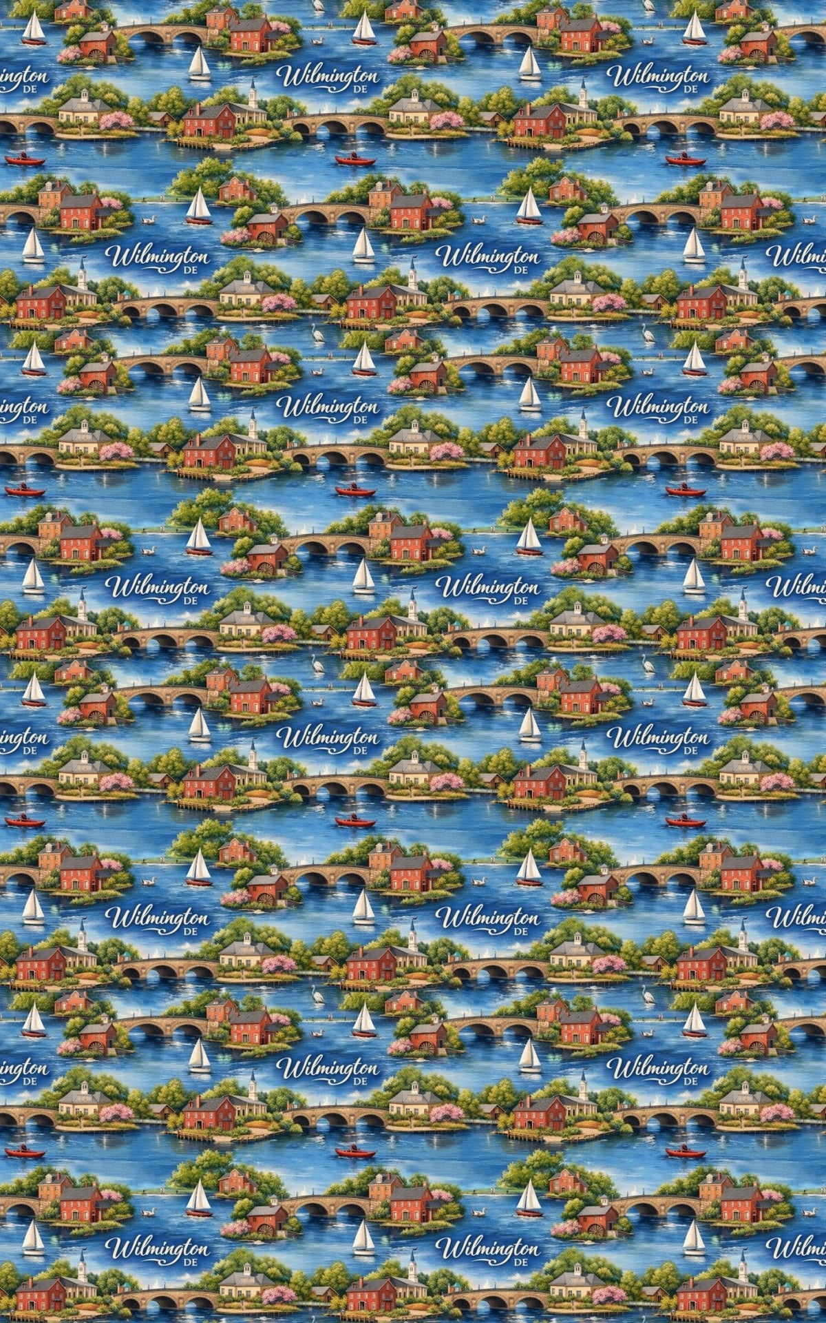 Wilmington De River Revival Wrapping Paper