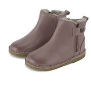 Winston Wool-lined Ankle Boot Rose Leather