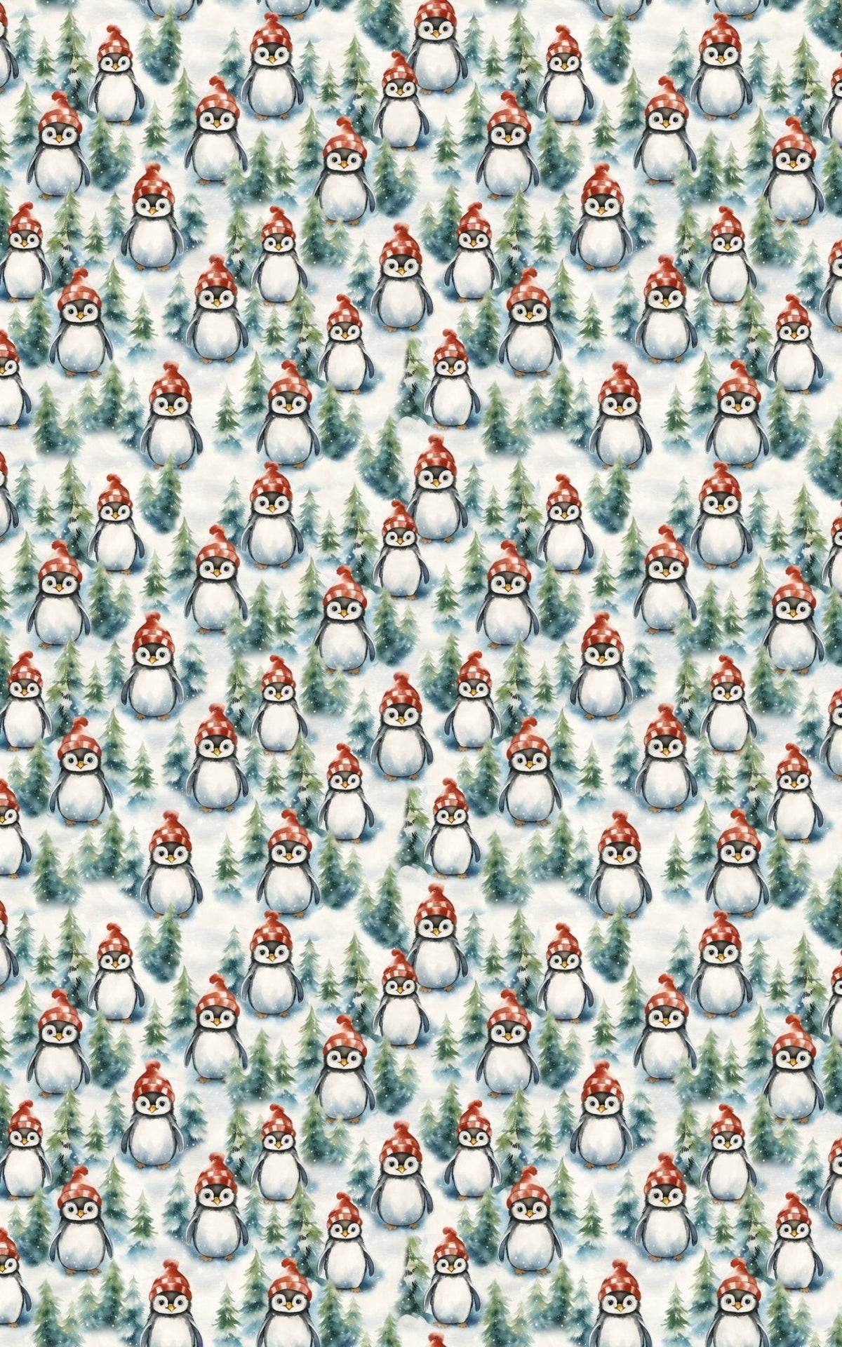 Winter Waddle Wrapping Paper