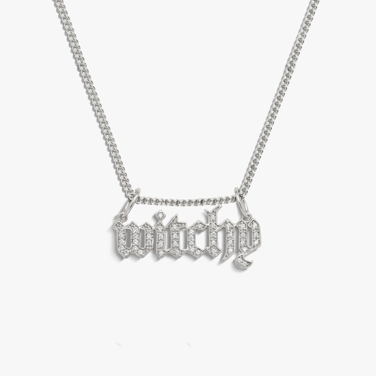 Witchy Nameplate Cuban Necklace