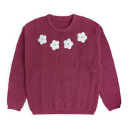 Floral Applique Women's Sweater