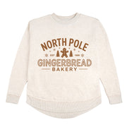 North Pole Gingerbread Christmas Women's Sweatshirt