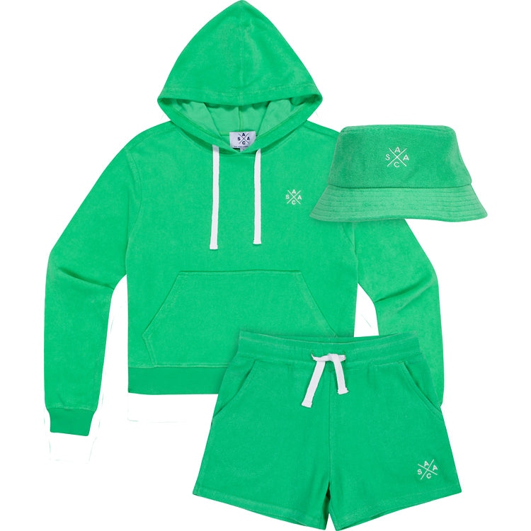 Women's Ac Mint Terry Cropped Hoodie