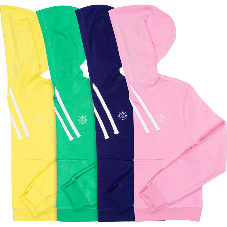 Women's Ac Pink Terry Cropped Hoodie