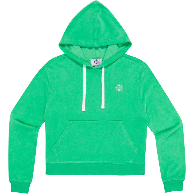 Women's Ac Mint Terry Cropped Hoodie