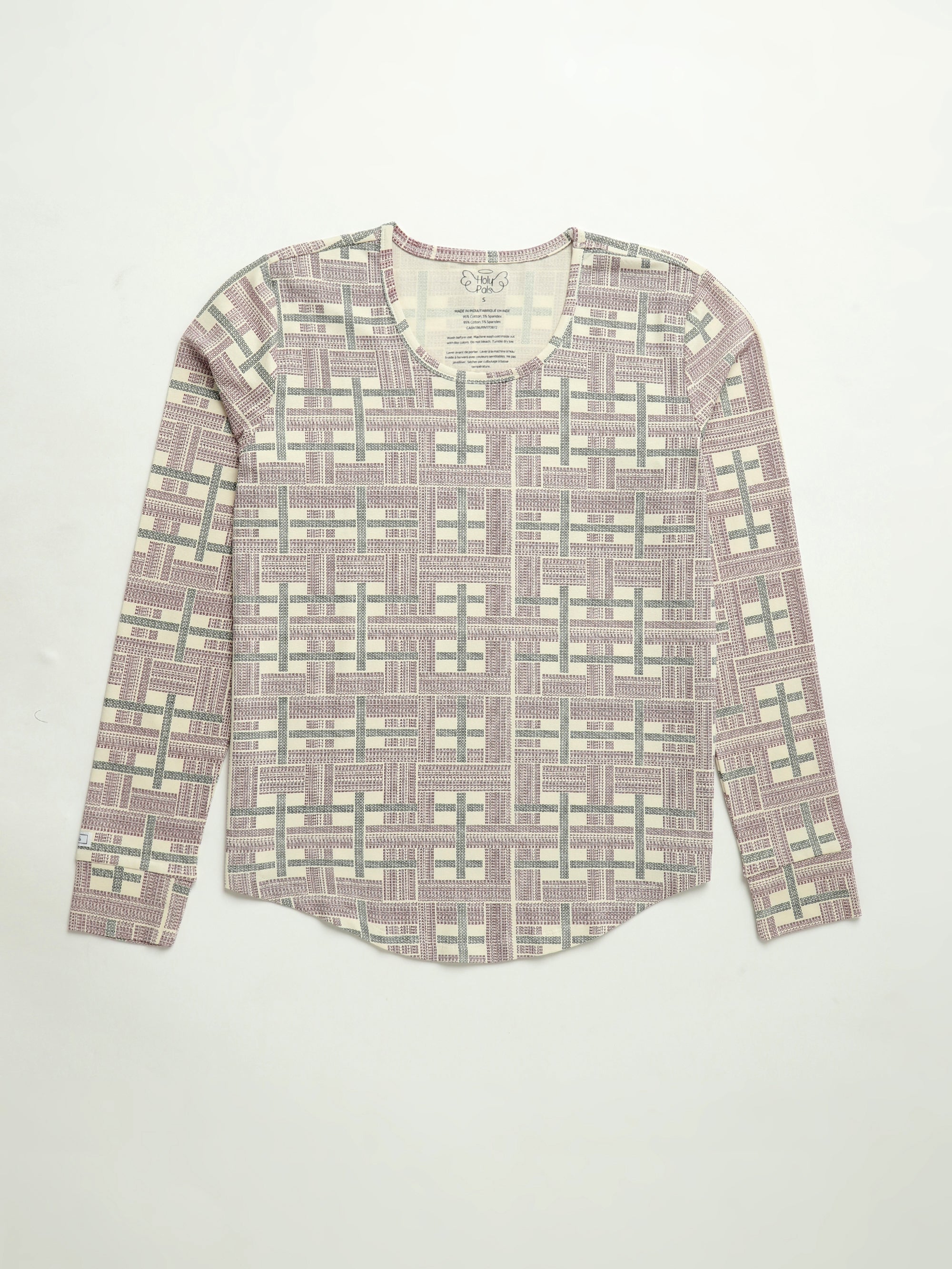 Prophecy Plaid Womens Jogger Pj Set Cotton