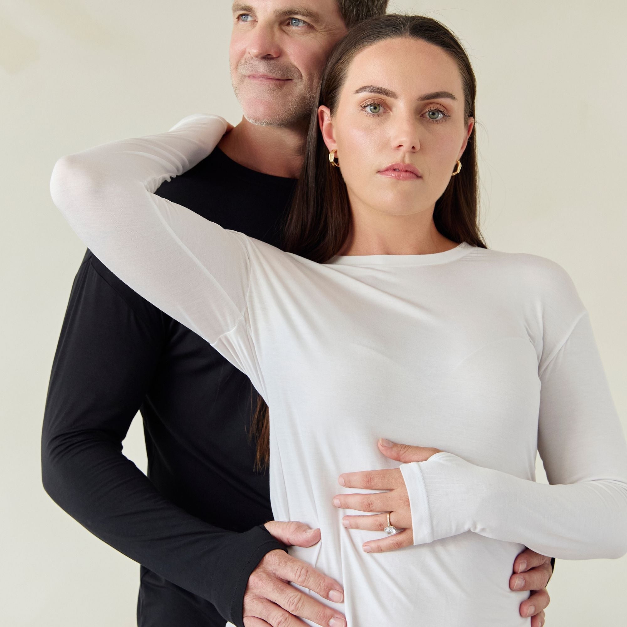Womens Ultra Soft Tencel™ Micro Modal Long Sleeve Thumb-tee