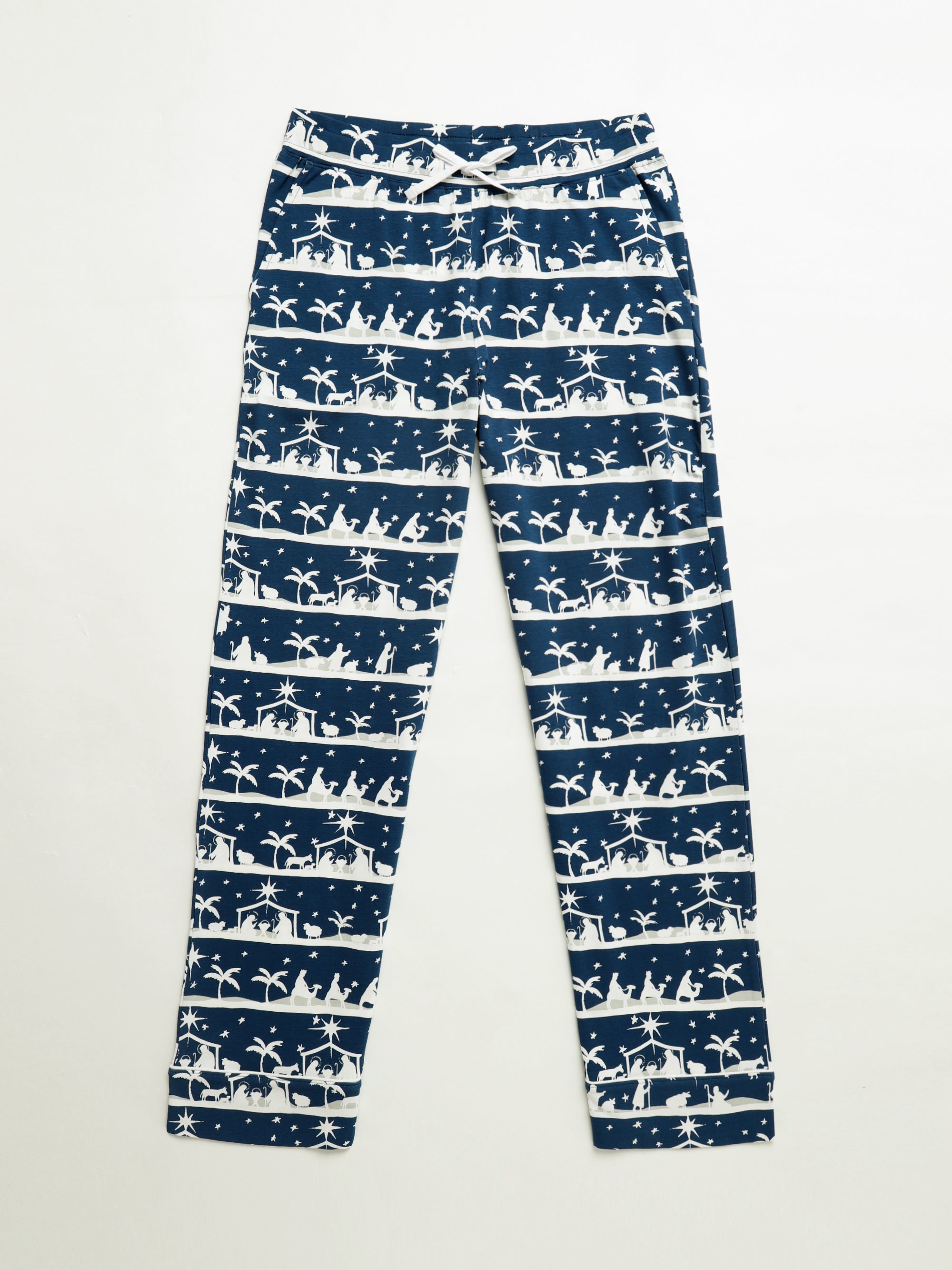 Starry Night Womens Notch Collar Pj Set Cotton