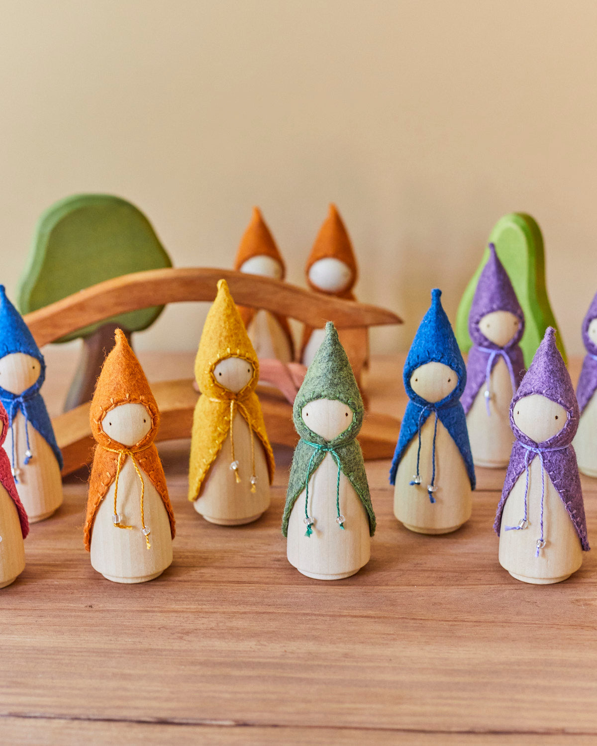 Yellow Wooden Gnome