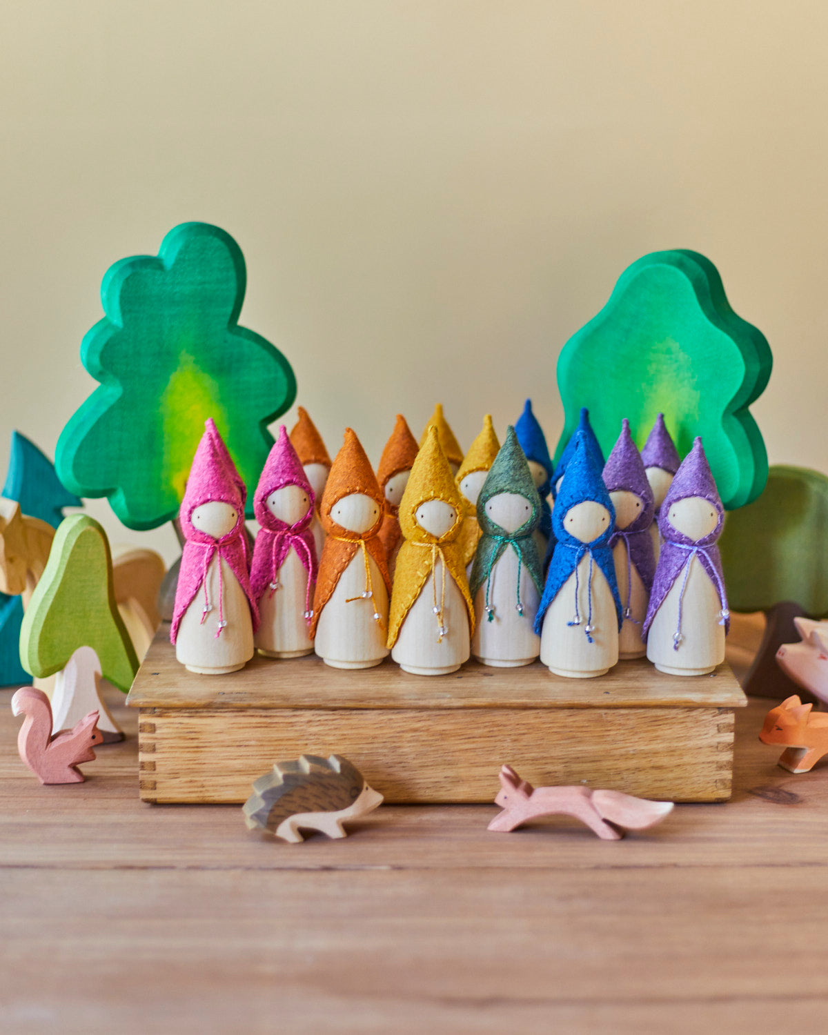 Pink Wooden Gnome