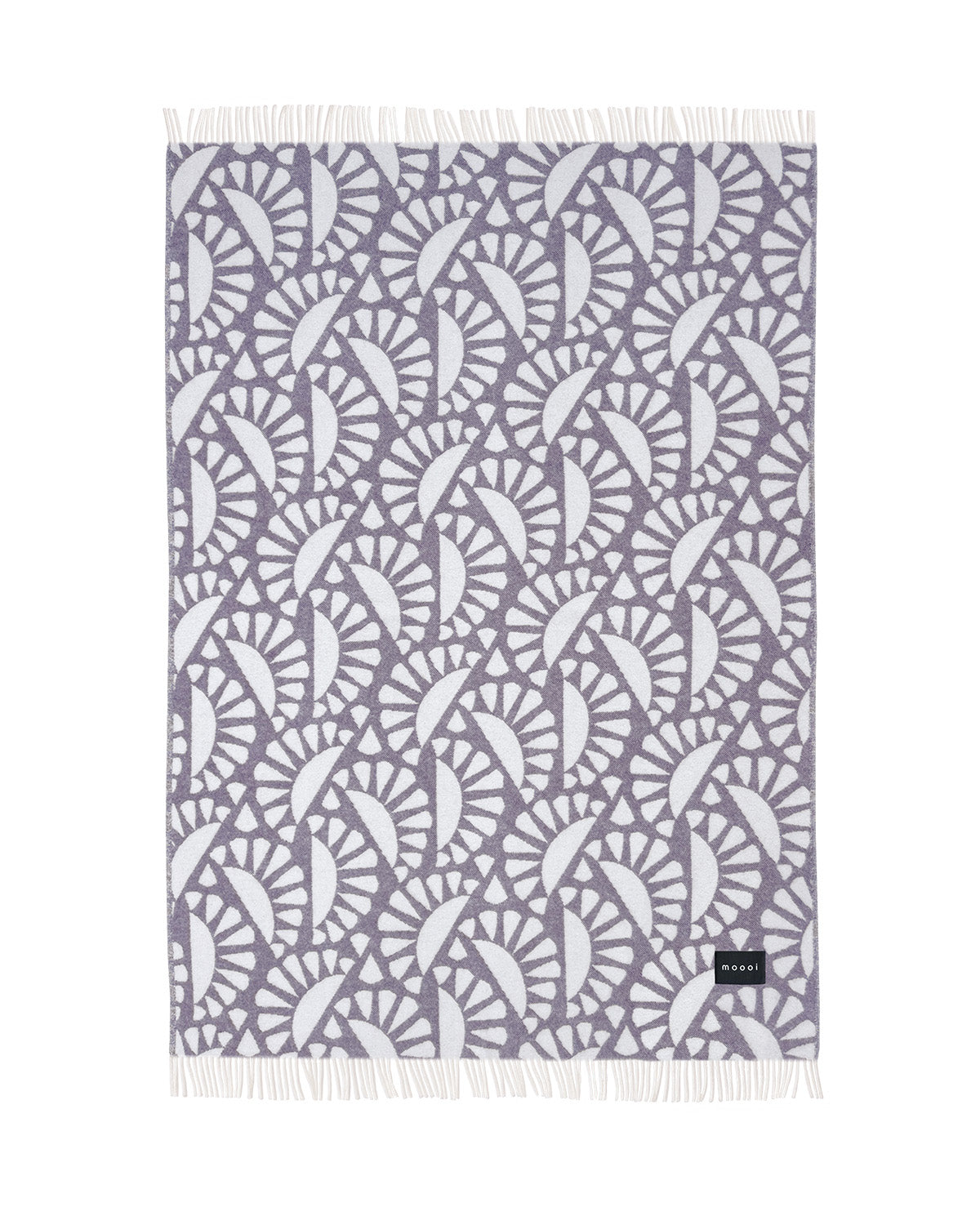 Blanket Moooi Woodblock Beetle Plum Cream