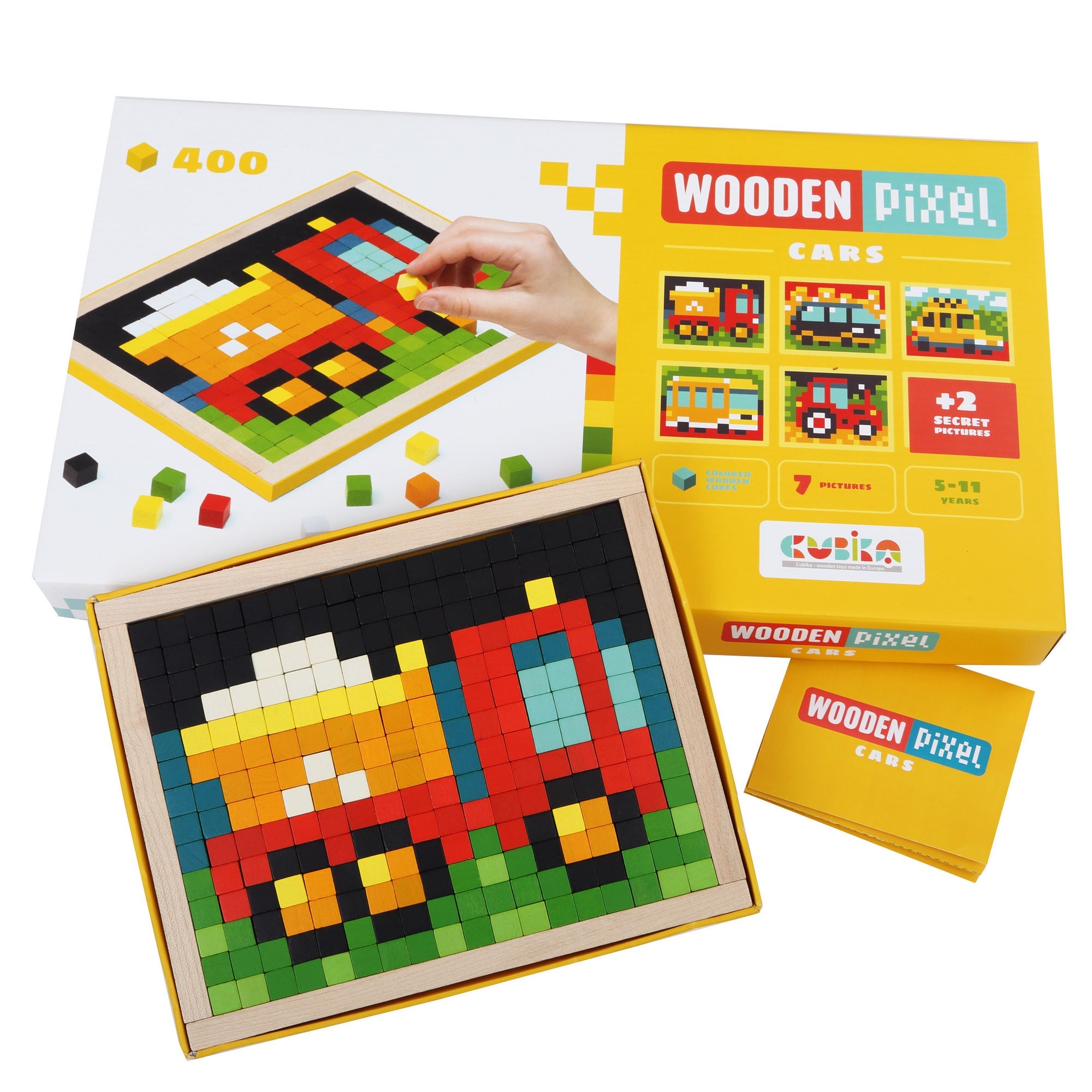 Wise Elk/Cubika Wooden Mosaic Kit - Wooden Pixels Cars, 400 pcs. by Wise Elk