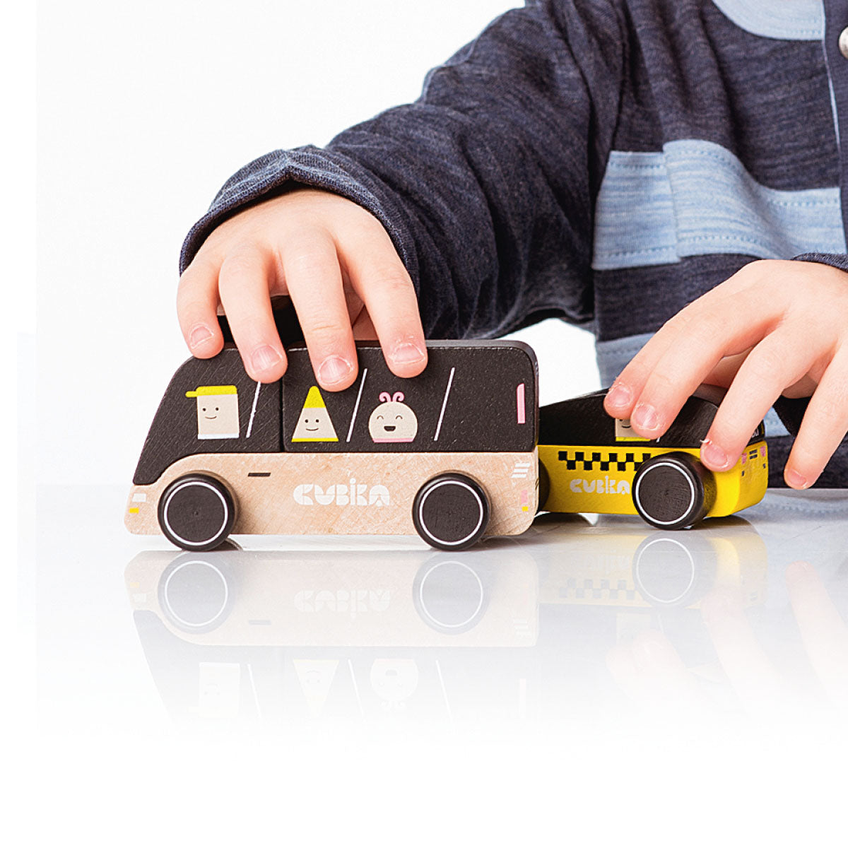 Wise Elk/cubika Wooden Toy - City Transport
