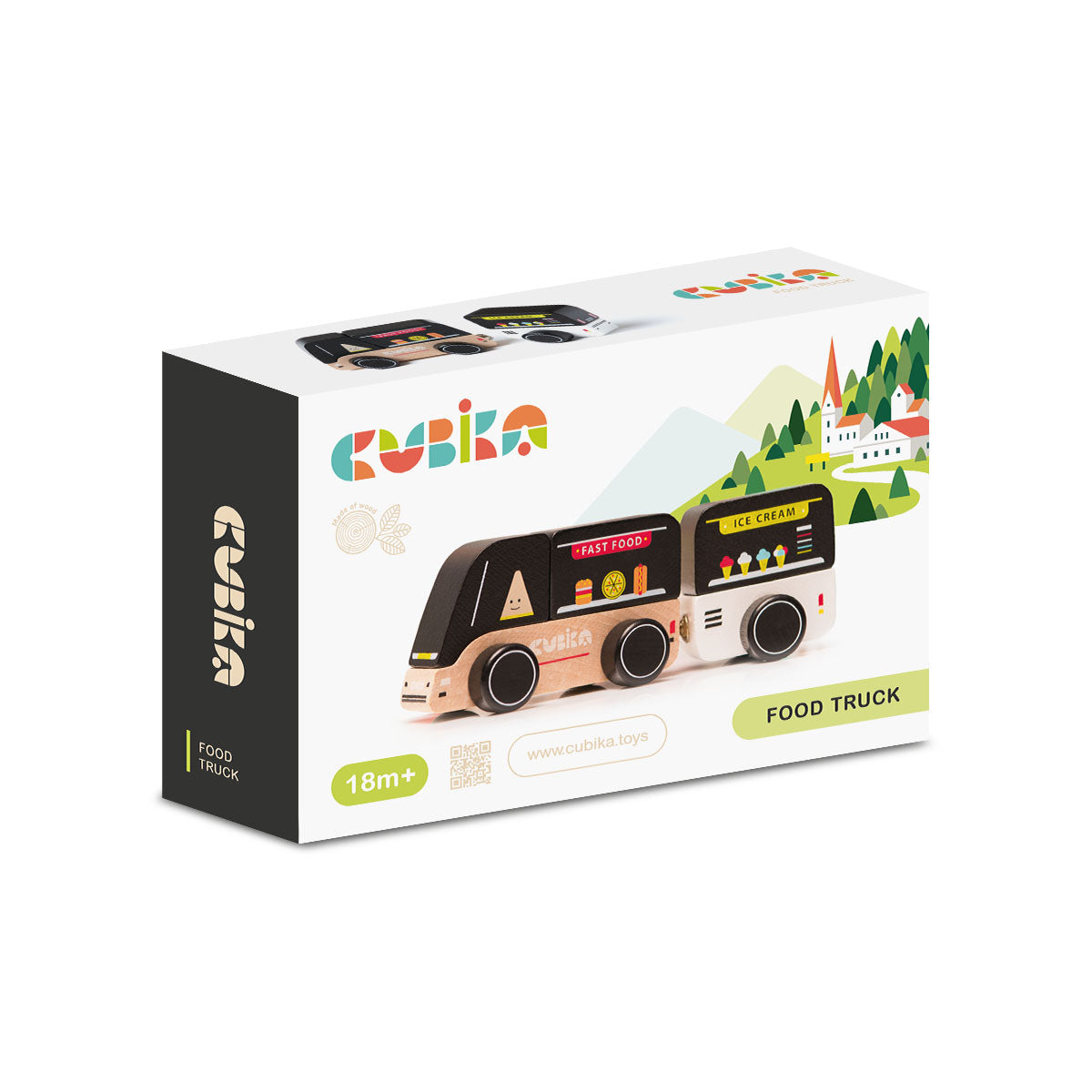 Wise Elk/Cubika Wooden toy - Food truck by Wise Elk